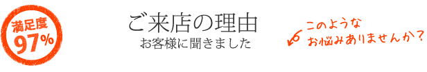 ご来店の理由