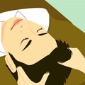 ヘッドマッサージのイラスト
